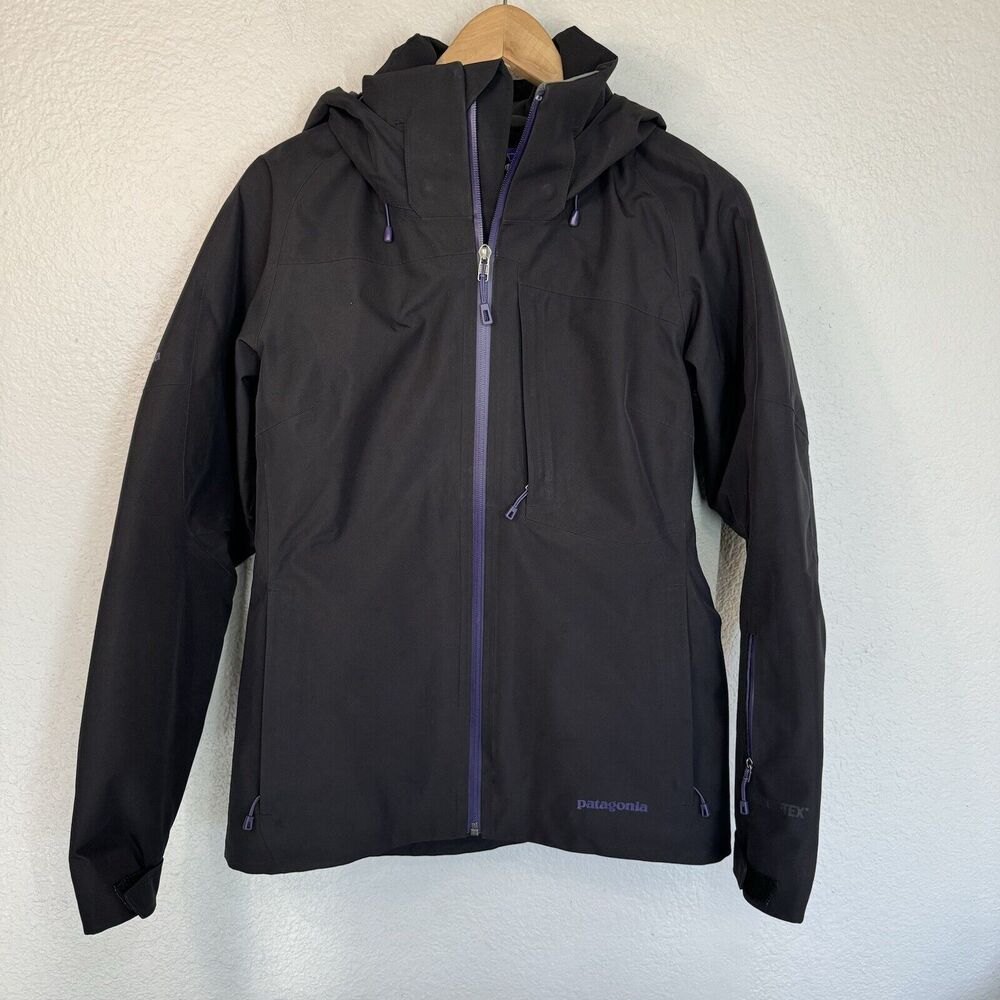 Patagonia Jacket Women S Black Powder Bowl Waterproof Insulated Hooded Outdoor